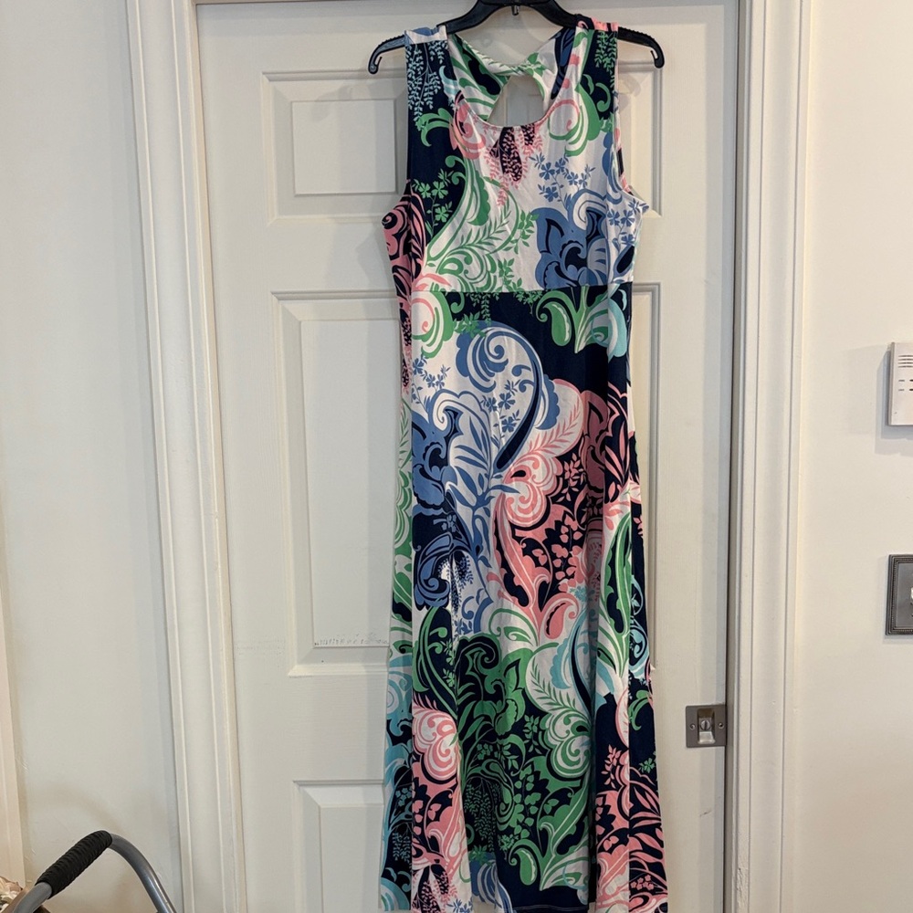 Talbots Women's Multicolor Patterned Maxi Dress - image 4